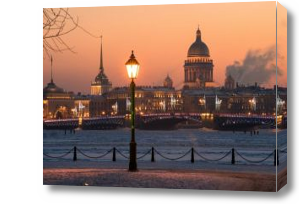Картина Вечерний город
