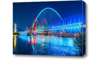 Картина мост в Сеуле